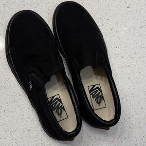 Vans Women's Black Slip-On Sneakers